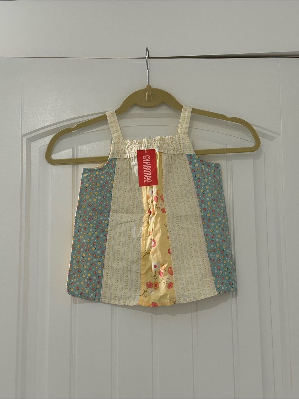 NWT Vintage Gymboree Floral Patchwork Swing Tank Top Tunic Size 3T 2005 2006